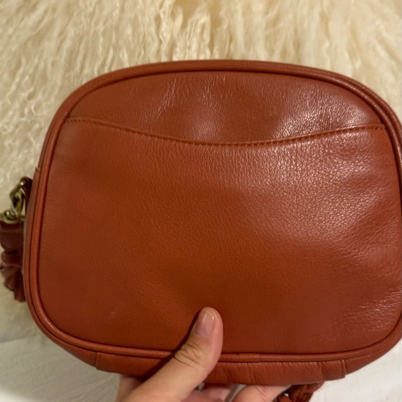 Lucky Brand Lola Brown/Orange Crossbody Bag leather - Picture 9 of 12
